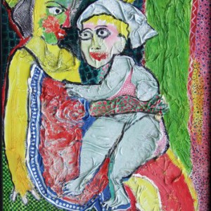 Femme  et enfant 116x81